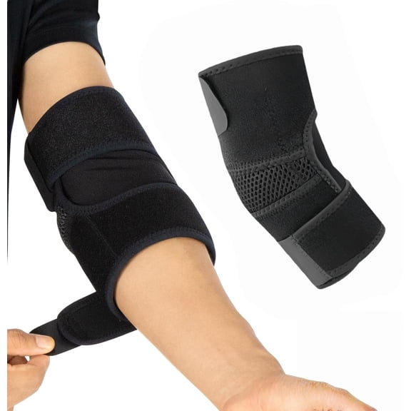 1 Pcs Left or Right Arm Elbow Brace - Tendonitis Relief Sleeve for Golf and Tennis