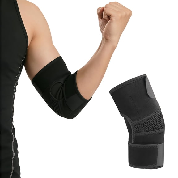 1 Pcs Left or Right Arm Elbow Brace - Tendonitis Relief Sleeve for Golf and Tennis