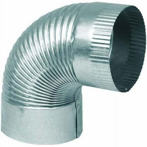 Elbow Corrugated 30 Gauge 4 in. Galvanized - Pack of 12