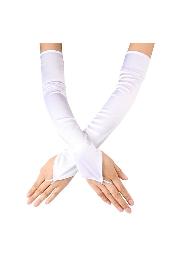 Evening Gloves for Women Long Length Gloves for Wedding Party Arm Sleeves Halloween Costume Accessories Prom Gloves