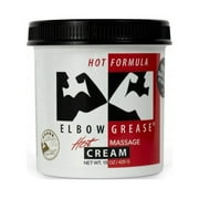 Elbow Grease Hot Cream, Oil Based Personal Lubricant, 15 oz Jar