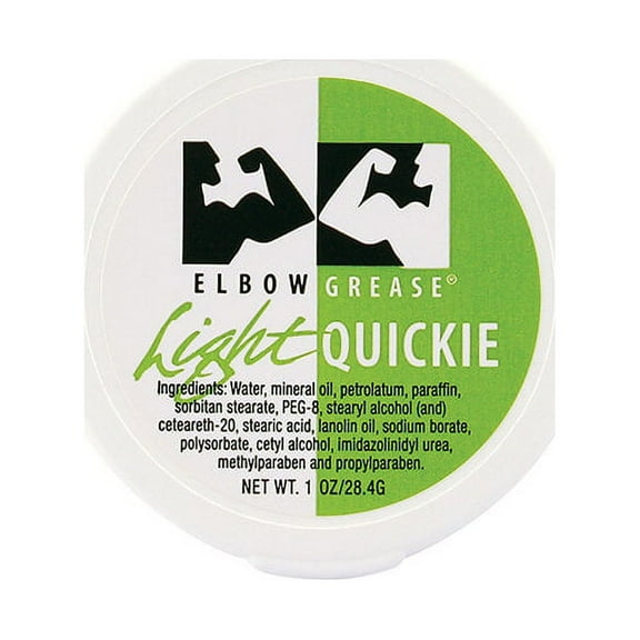 Elbow Grease Light Cream, Oil Based Personal Lubricant, 1 oz Liquid
