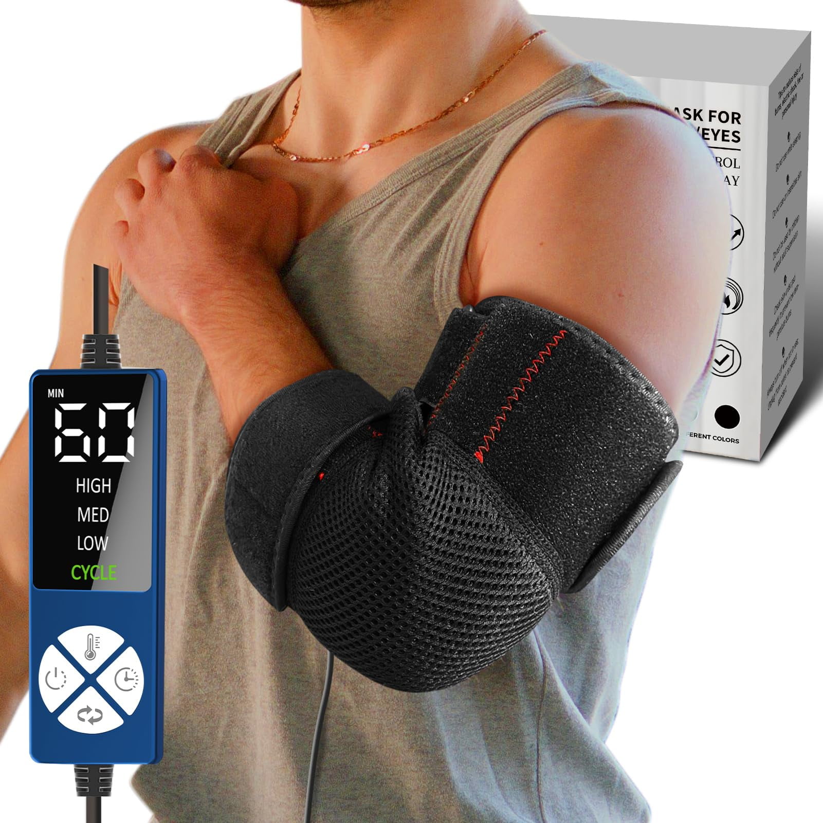 Elbow Heating Pad with DualMode Heating, Heating Pad for Elbow Arm for Tendonitis and Tennis