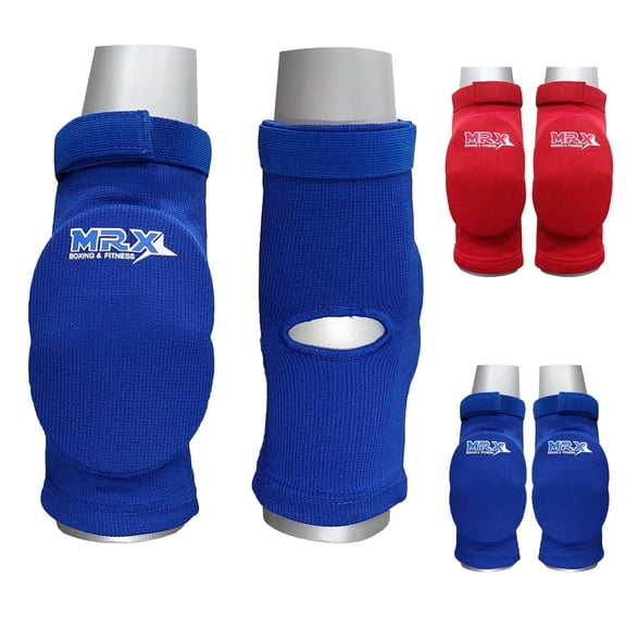 Elbow Protector Arm Brace Pads Support Compression Elbow Guard (Blue 2XL)