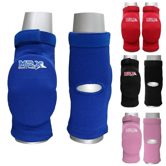 Elbow Protector Arm Brace Pads Knee Support Compression Elbow Guard (Blue S/M)