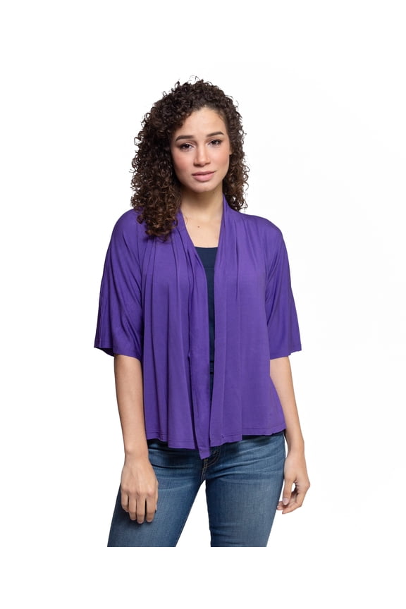Elbow Slv. ModalCropped Cardi