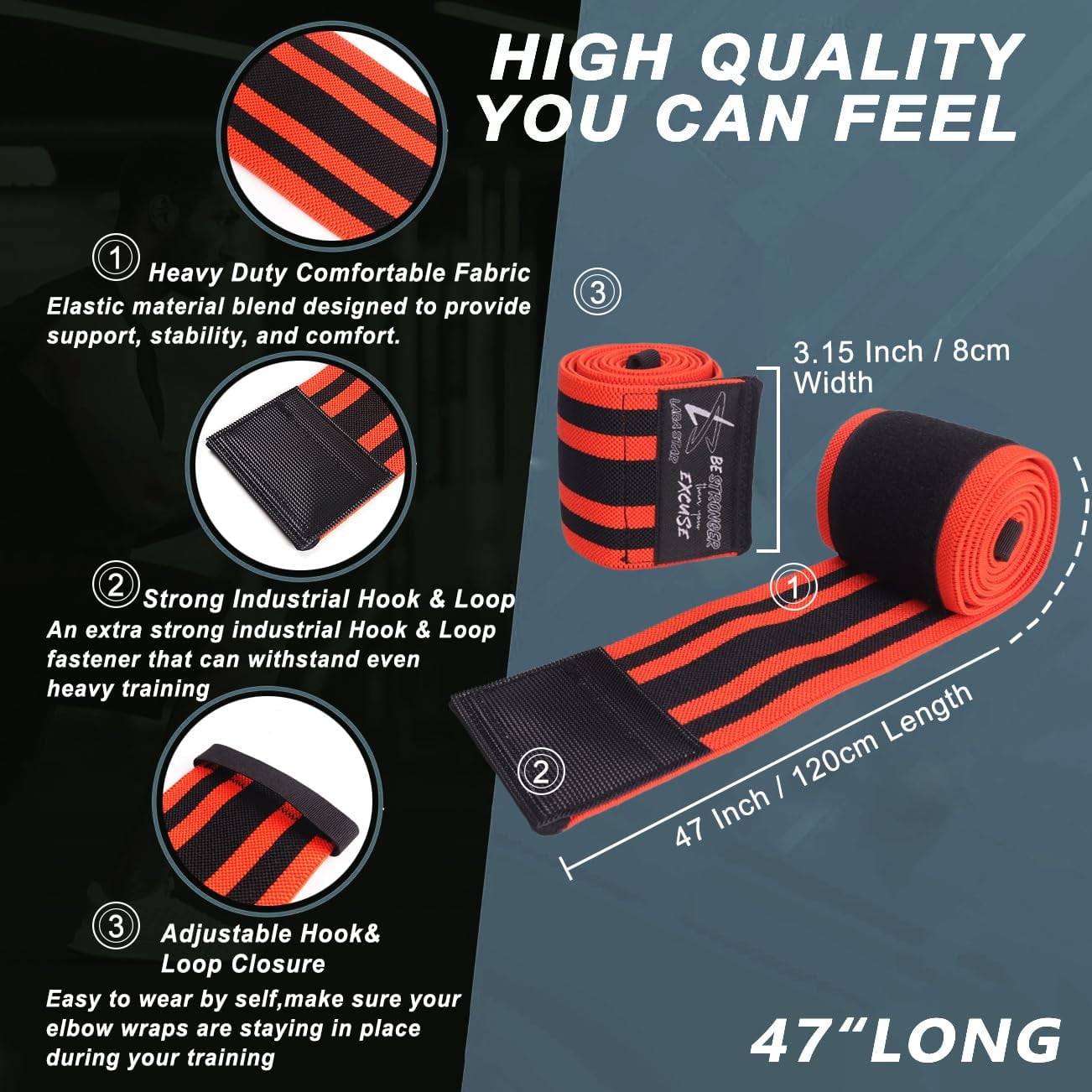 Elbow Wraps for Weightlifting, Bench Press, Cross Training