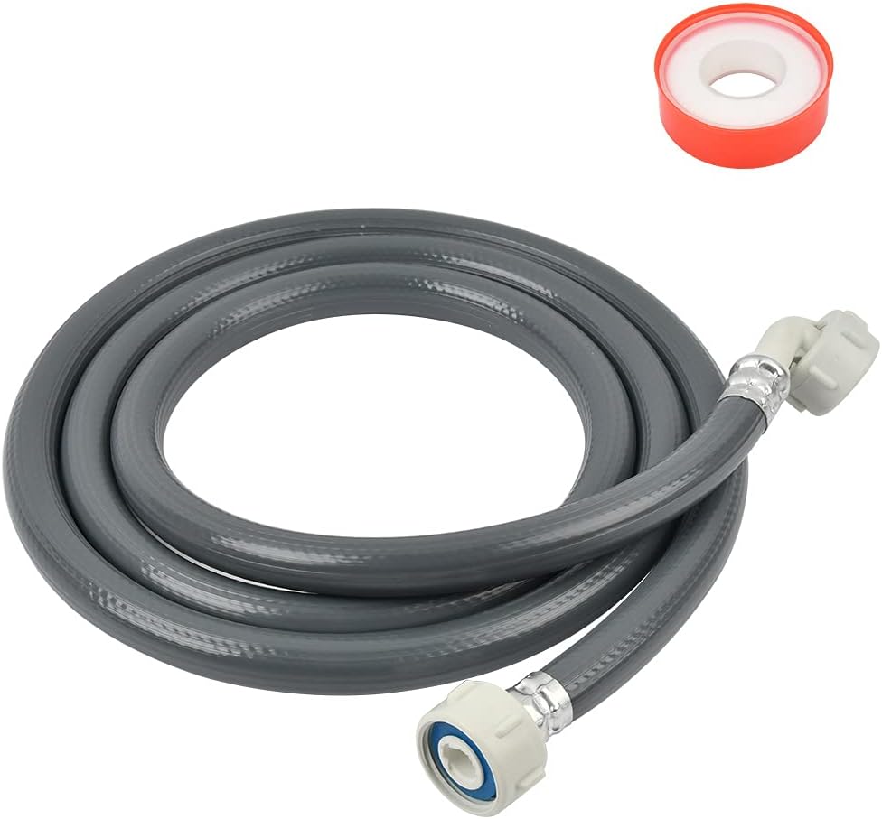 Elbow inlet hose for washing machine and washing machine - Straight ...