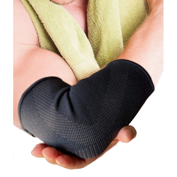 Elbow sleeve support compression for Golfers Elbow Sleeves, Tendonitis, Tennis Elbow Supportive Arm Sleeves (Large)
