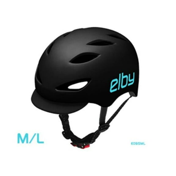 Elby Ebike Commuter Helmet Black with Visor