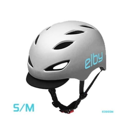 Elby Ebike Commuter Helmet Gray with Visor