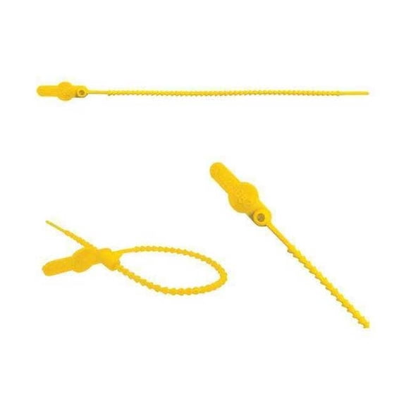 Elc Security Products Pull-Tight Seals,Yellow,Unfinished,PK250 065N21PPYL