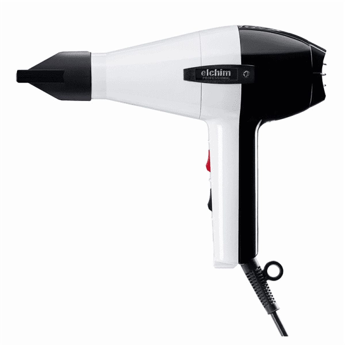 Elchim 2001hp High Pressure 2000 Watt Hair Dryer, Black/White