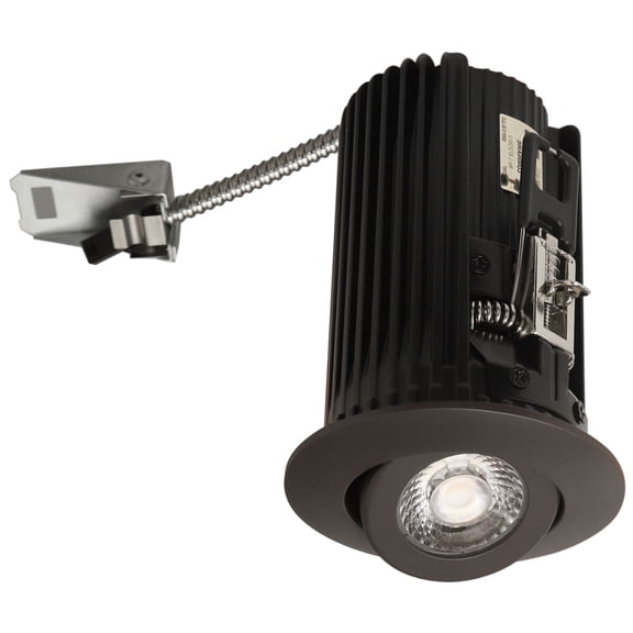Elco E2L18F30BZ The Teak System 1-1/2" Integrated Led Adjustable Round Recessed Trim -