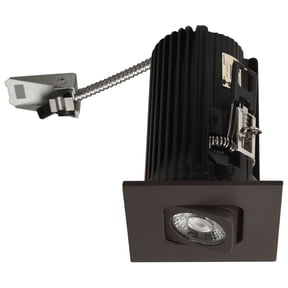 Elco E2L19F27BZ The Teak System 1-1/2" Integrated Led Adjustable Square Recessed Trim -