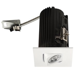 Elco E2L19F30W The Teak System 1-1/2" Integrated Led Adjustable Square Recessed Trim -