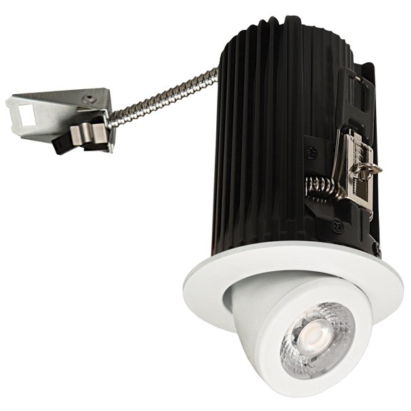 Elco E2L97F27W The Teak System 2" Integrated Led Adjustable Recessed Trim - White