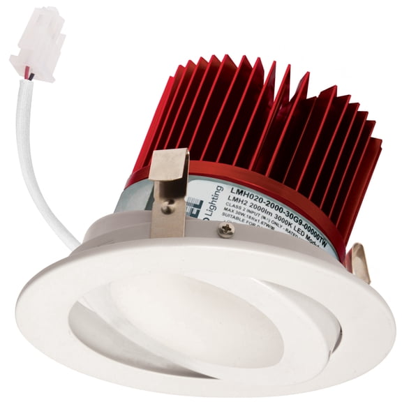 Elco E418C08SDW The Cedar System 4" Integrated Led Adjustable Recessed Trim - White