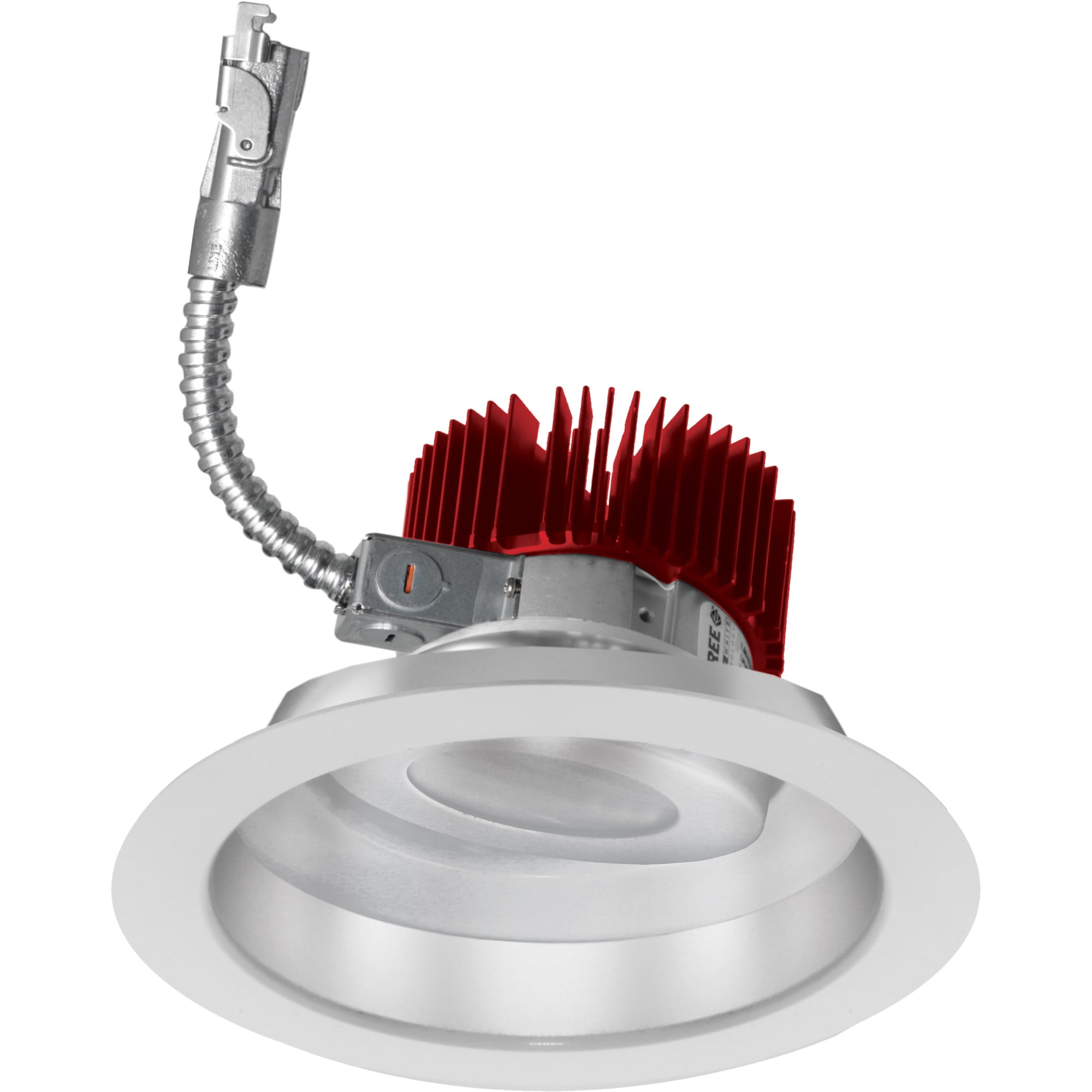 7-1/2" White Integrated LED Adjustable Recessed Trim