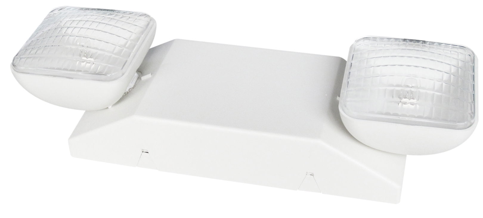 White Integrated LED Emergency Light with Battery Backup