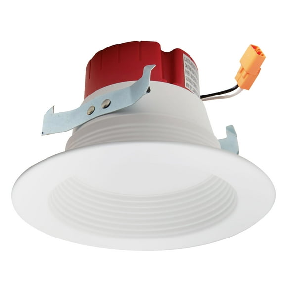 Elco El41030 4" Integrated Led Baffle Recessed Trim - White