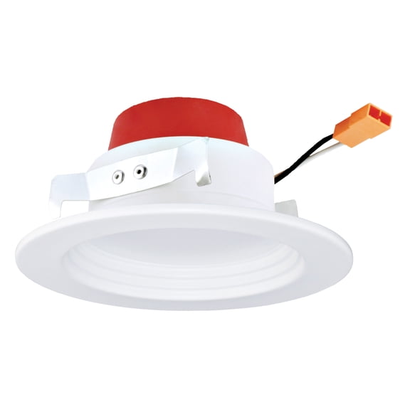 Elco EL460CT5W 4" Integrated Led Baffle Recessed Trim - White