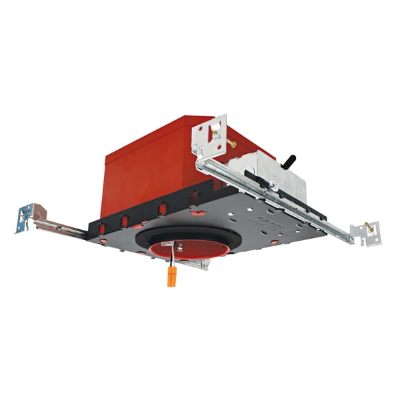 Elco EL492FICAS New Construction Shallow Recessed Housing For 4" Trims