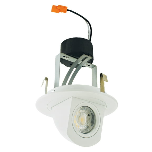 Elco El497302 4" Integrated Led Adjustable Recessed Trim - White