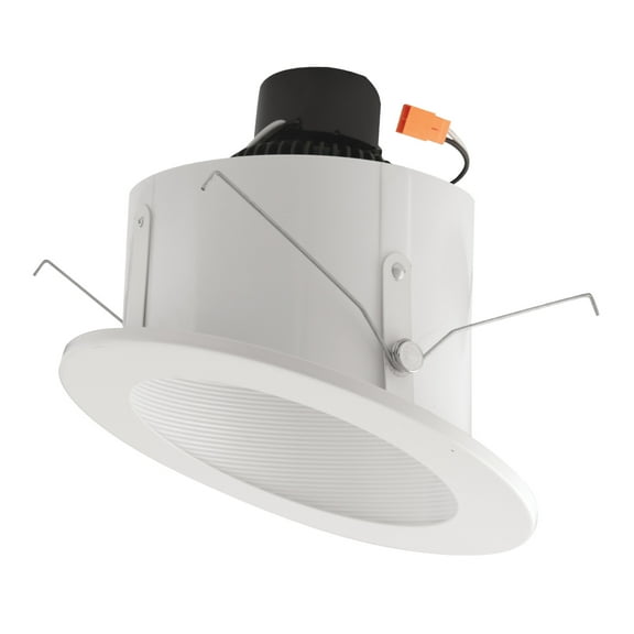 Elco EL714CT5W The Slant System 6" Integrated Led Baffle Recessed Trim - White