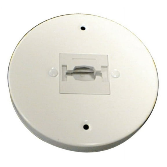 Elco Ep819 Line Voltage Round Monopoint Canopy - White