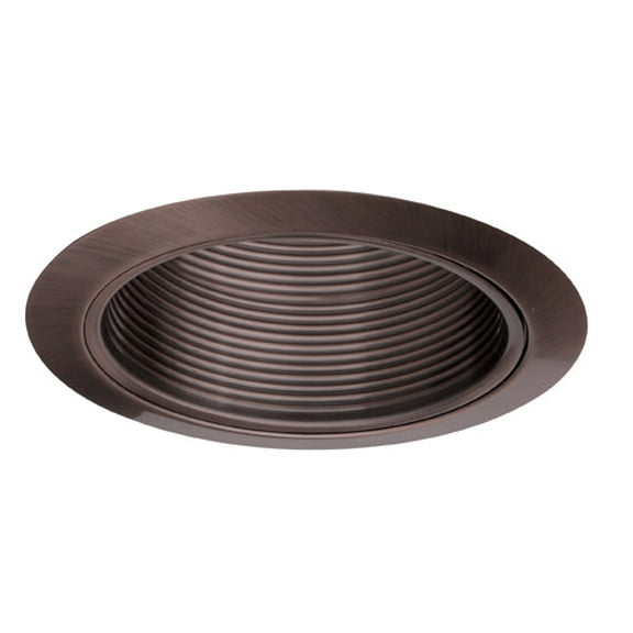 Elco ELM30BZ 6" Metal Step Baffle Trim For 6" Recessed Housings - Bronze