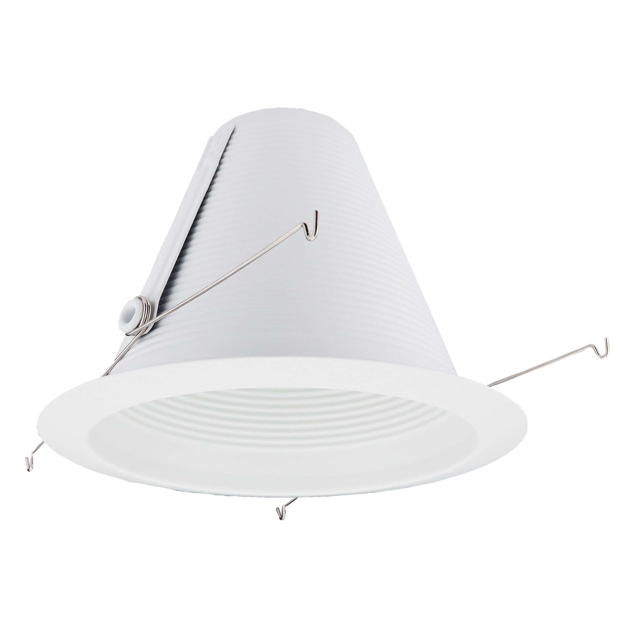 6'' White Airtight Baffle Recessed Trim