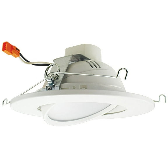 Elco Lighting Culligan 6" White 5-CCT LED Adjustable Gimbal Recessed Trim