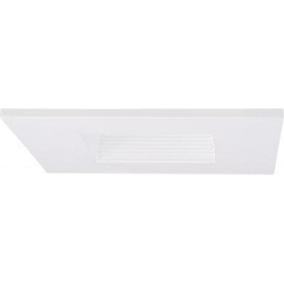 Elco El2484 4" Die-Cast Adjustable Square Aluminum Baffle Trim - White