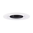 thumbnail image 1 of ELCO Lighting EL1433 4-in Round Gimbal Ring with Baffle Trim EL1433W, 1 of 2