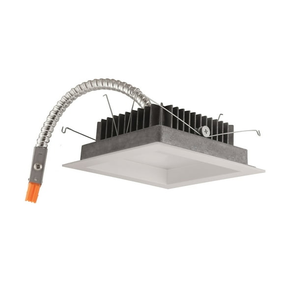 Elco E524L2030W The Maple System 5" Integrated Led Square Baffle Recessed Trim - White