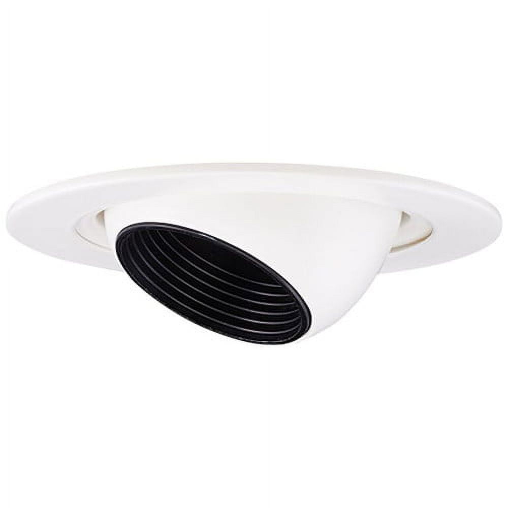 4'' White Adjustable Recessed LED Trim with Baffle