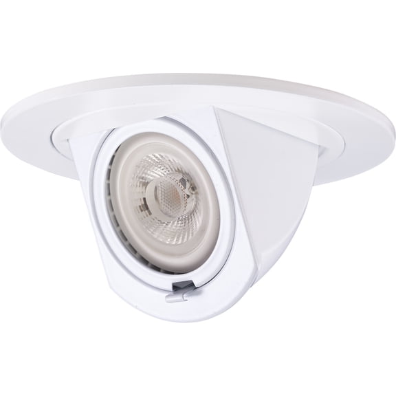 Elco EL1497W 4" Bi Pin Adjustable Pull Down Trim - White