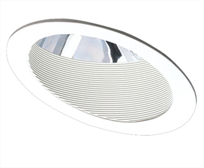 6'' White Adjustable Baffle Reflector Recessed Trim