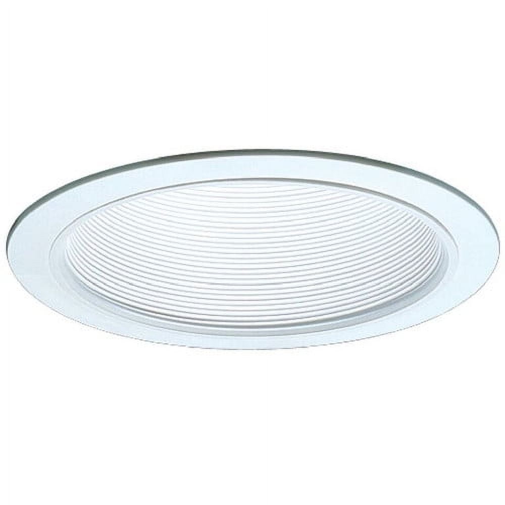 6'' White Glass LED Recessed Baffle Trim