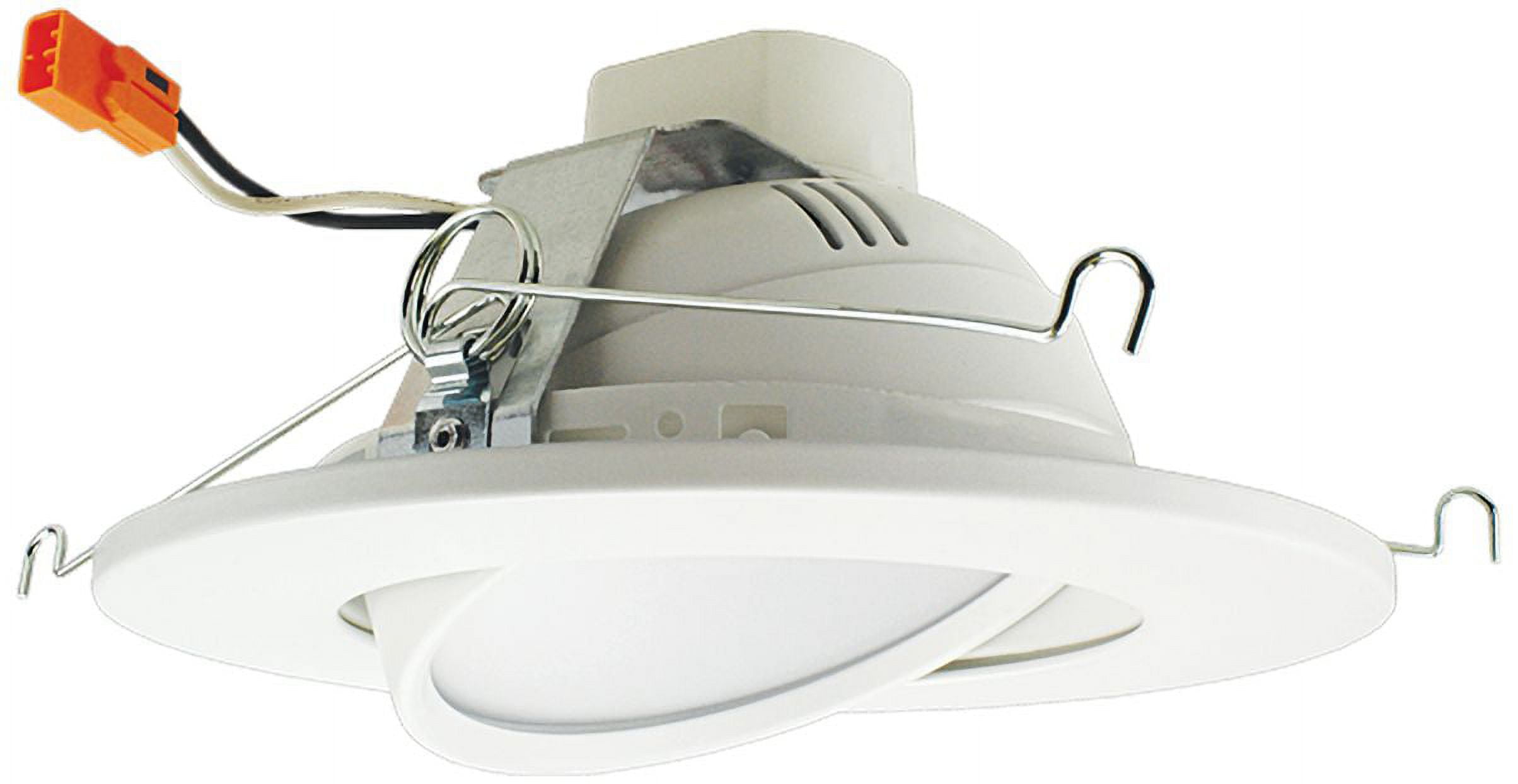 6'' White Aluminum Dimmable LED Recessed Lighting Kit