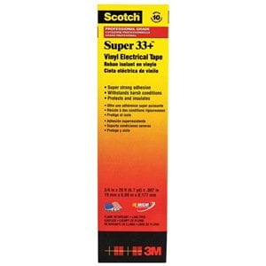 Elctricl Tape, 7 mil, 3/4"x20 ft., Blk, PK10