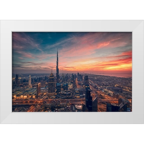 Eldeghedy, Karim 18x13 White Modern Wood Framed Museum Art Print Titled - Infinity