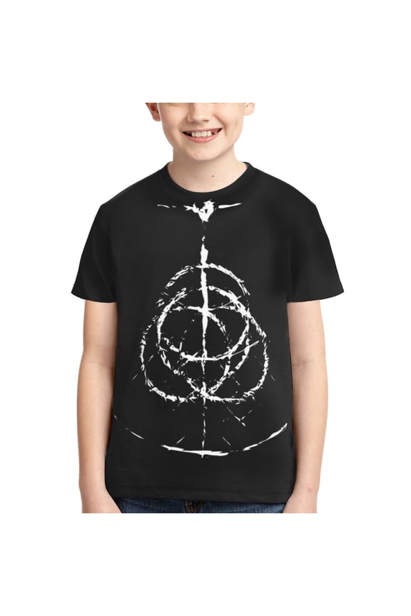 Elden Ring Boys Girls T Shirts Cartoon Teens Shirts 3D Graphic Funny Print Shirts for Youth Shirts