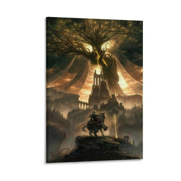 Elden Ring Game Poster 17 Canvas Wall Art Print For Room Aesthetic And Decor Poster For Bedroom Living Room Bathroom Kitchen Office Decor