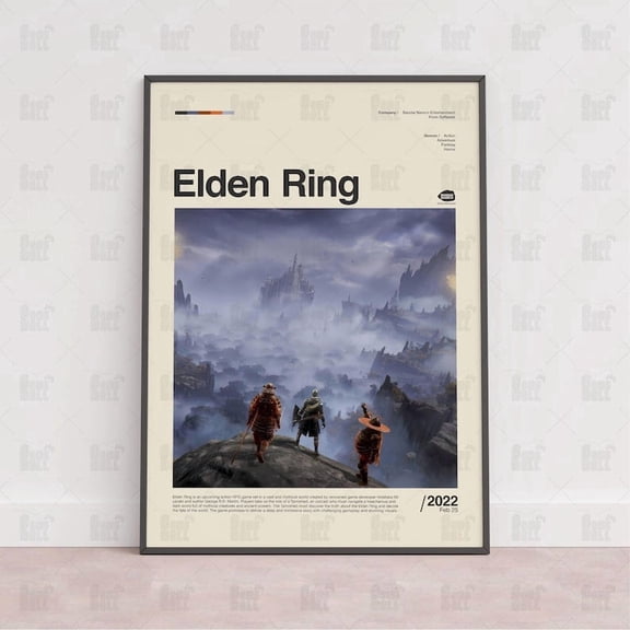 Elden Ring Poster, Gaming Room Poster, Gaming Wall Poster, Gaming Print Poster, Game Gift,Video Games Poster,Gaming Wall Art Size 24x36 Unframed Poster