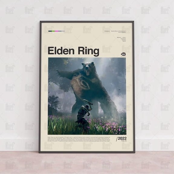 Elden Ring Poster, Gaming Room Poster, Gaming Wall Poster, Gaming Print Poster, Game Gift,Video Games Poster,Gaming Wall Art Size 24x36 Unframed Poster