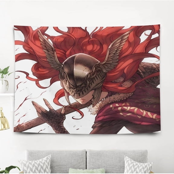 Elden Ring pattern wall hanging 50*60 inches high-quality peach skin velvet material classic and charming