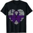 thumbnail image 1 of Elder Abuse Purple Ribbon Awareness Support T-Shirt, 1 of 4