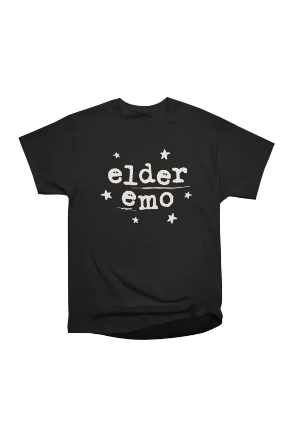 Elder Emo Grunge White T-Shirt Tee Gift For Him Merch For Her Apparel For Friend